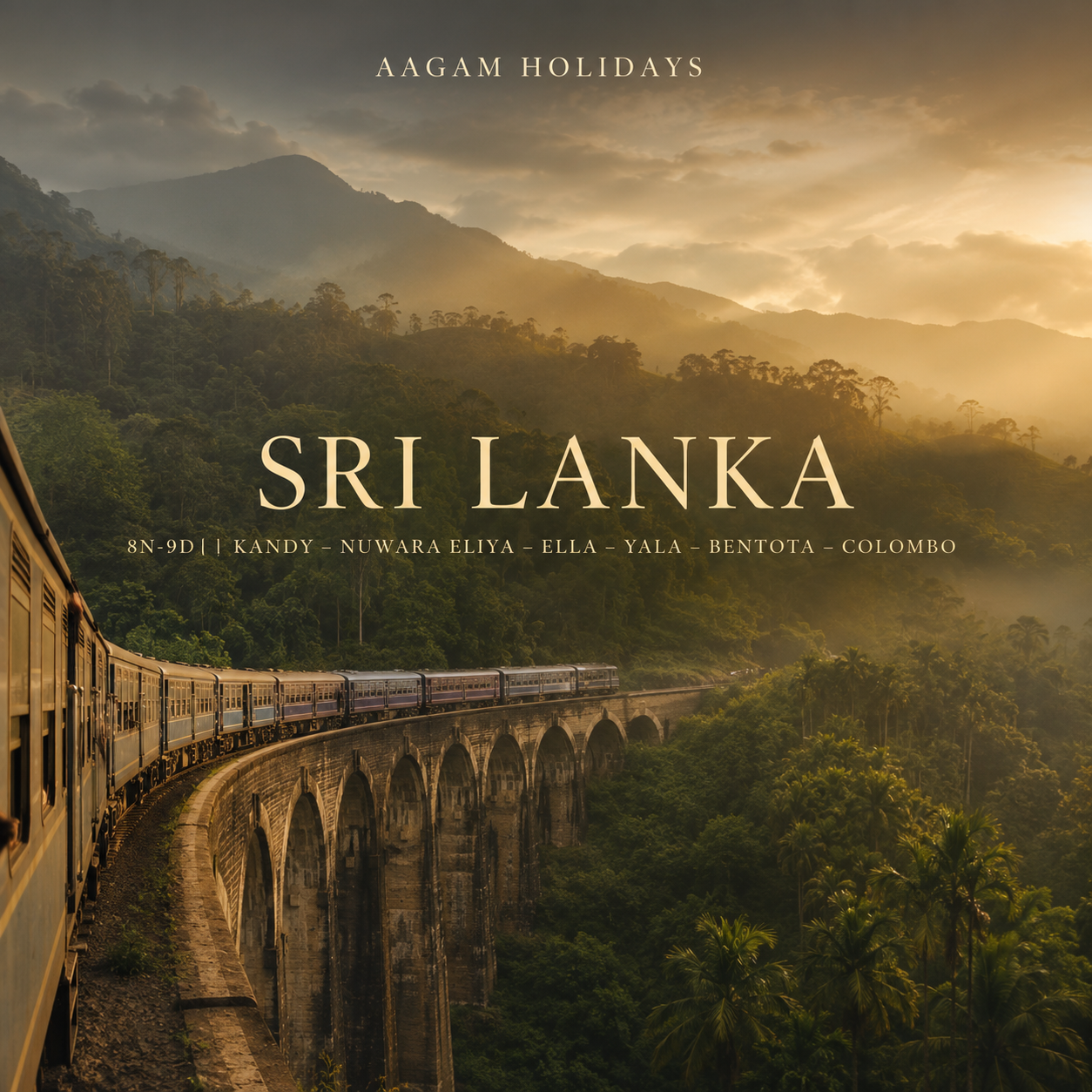 Kandy – Nuwara Eliya – Ella – Yala – Bentota – Colombo