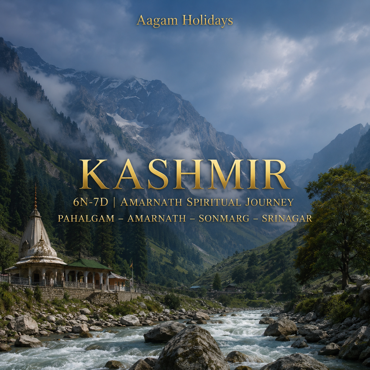 Amarnath Spiritual Journey · Pahalgam – Amarnath – Sonmarg – Srinagar
