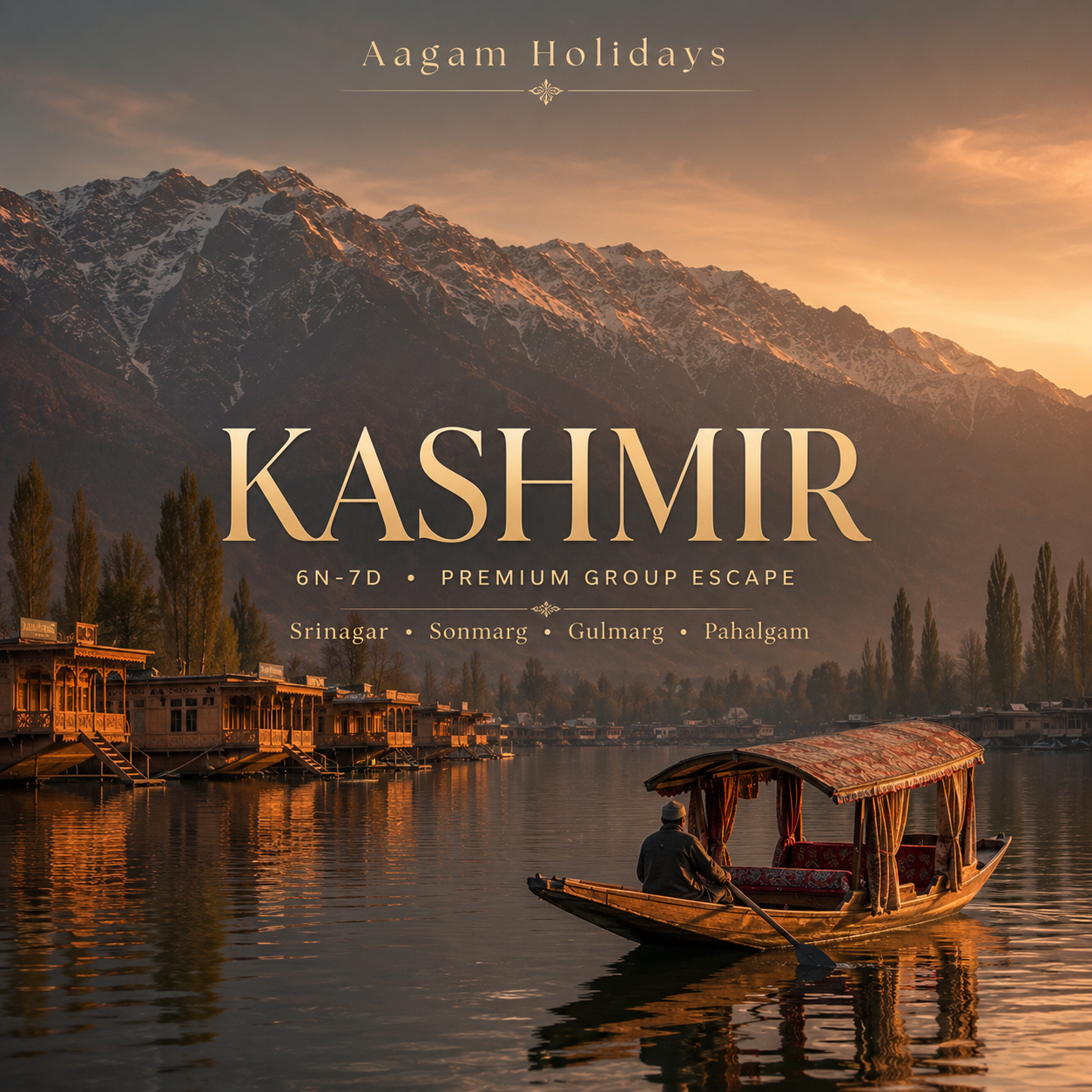 Premium Group Escape · Srinagar – Sonmarg – Gulmarg – Pahalgam