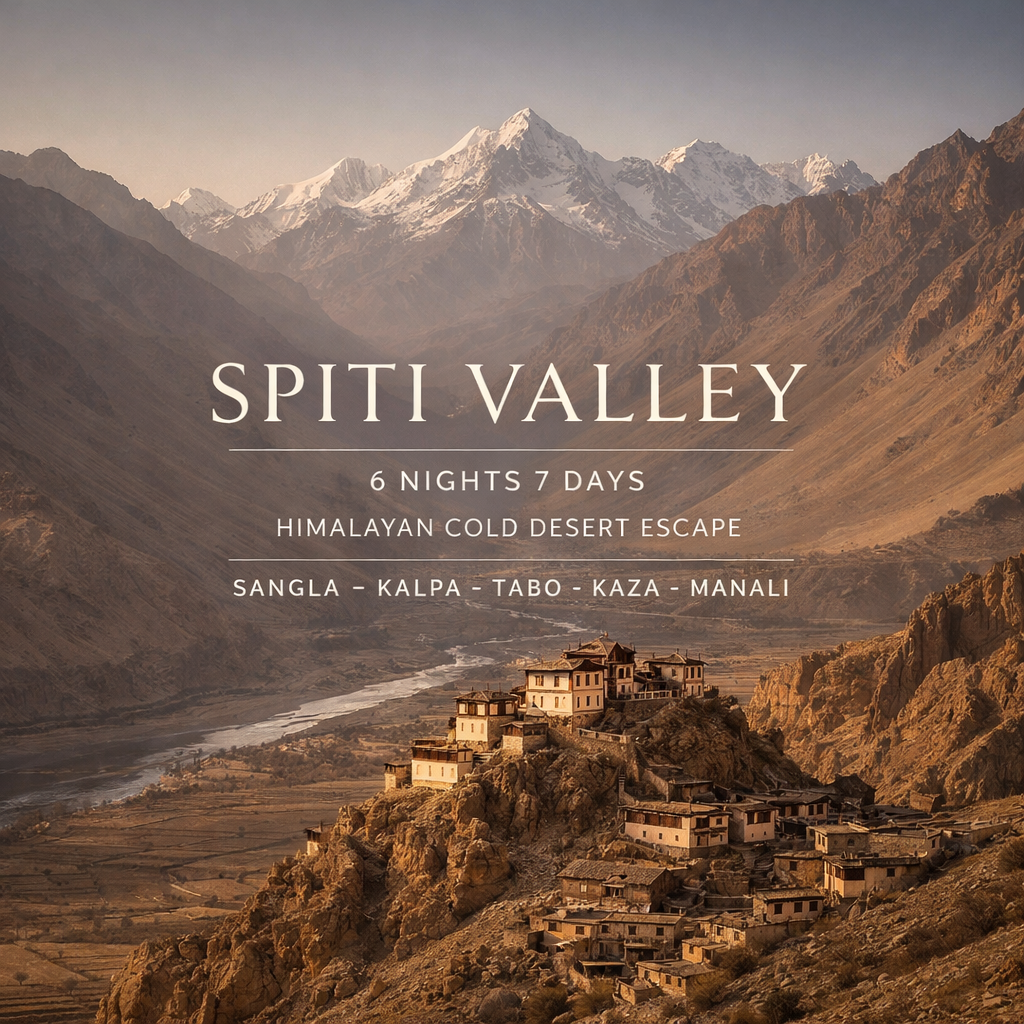 Himalayan Cold Desert Escape · Sangla – Kalpa – Tabo – Kaza – Manali