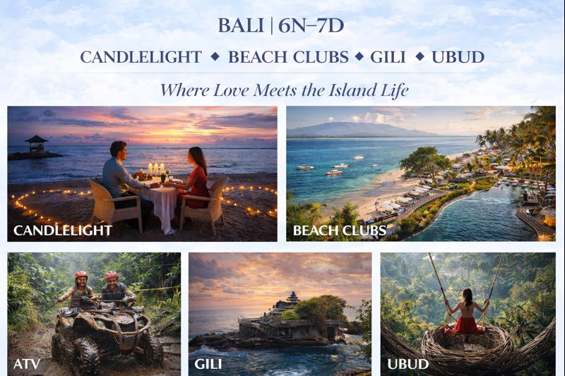 Candlelight ✦ Beach Clubs ✦ Gili ✦ Ubud Where Love Meets The Island Life