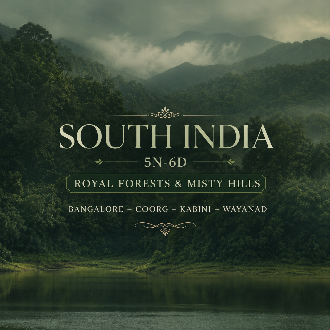 ROYAL FORESTS & MISTY HILLS · Bangalore – Coorg – Kabini – Wayanad