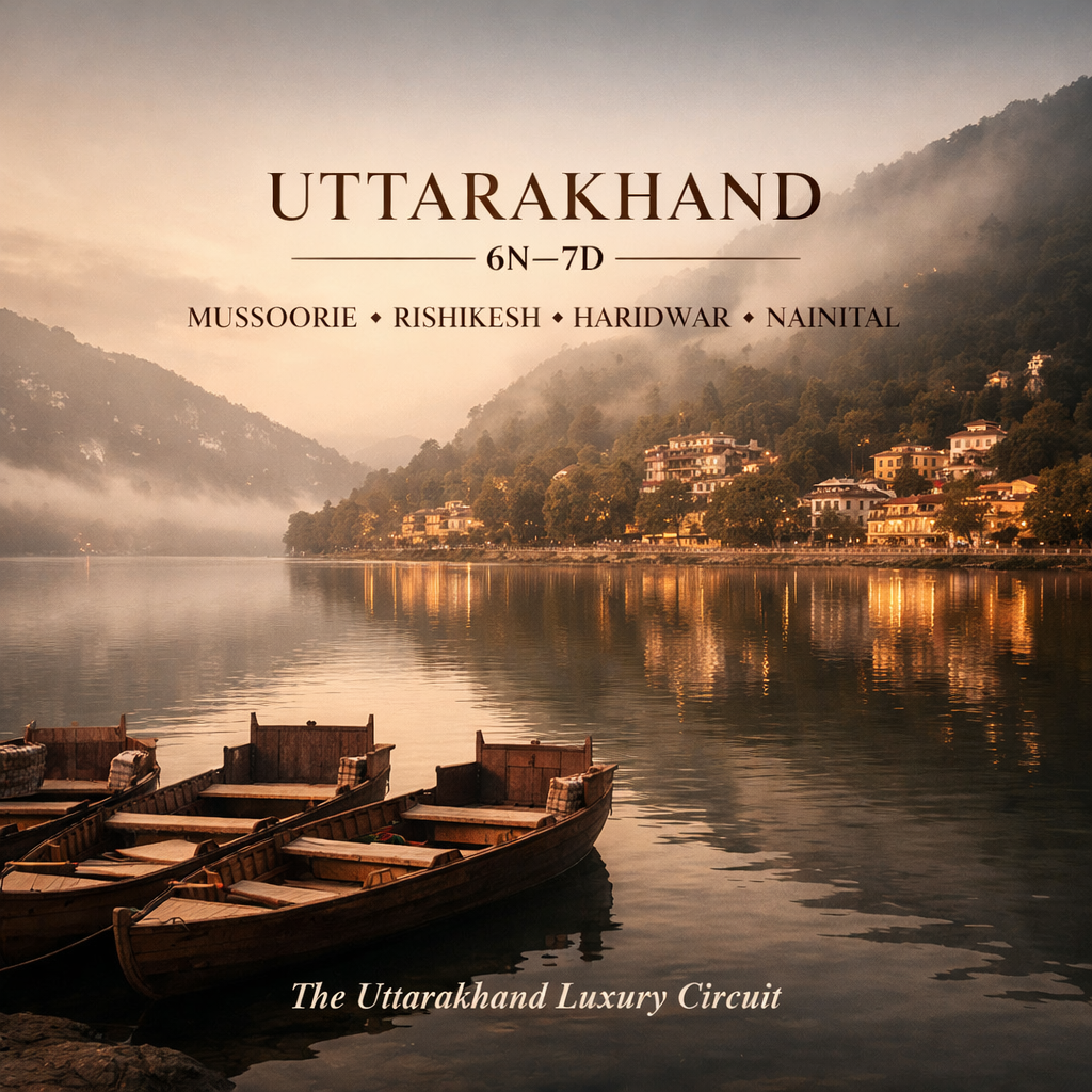 Mussoorie ✦ Rishikesh ✦ Haridwar ✦ Nainital The Uttarakhand Luxury Ci…