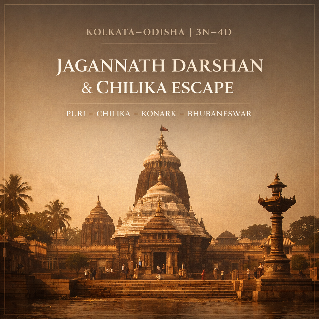 Jagannath Darshan & Chilika Escape · Puri – Chilika – Konark – Bhuban…