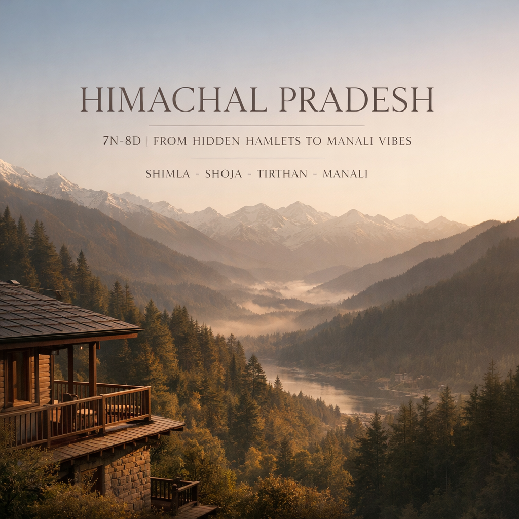 From Hidden Hamlets To Manali Vibes · Shimla – Shoja – Tirthan – Manali