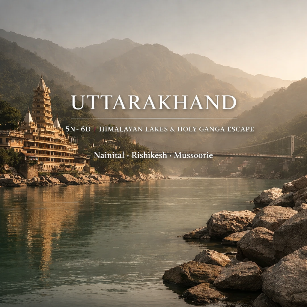 HIMALAYAN LAKES & HOLY GANGA ESCAPE · Nainital • Rishikesh • Mussoorie