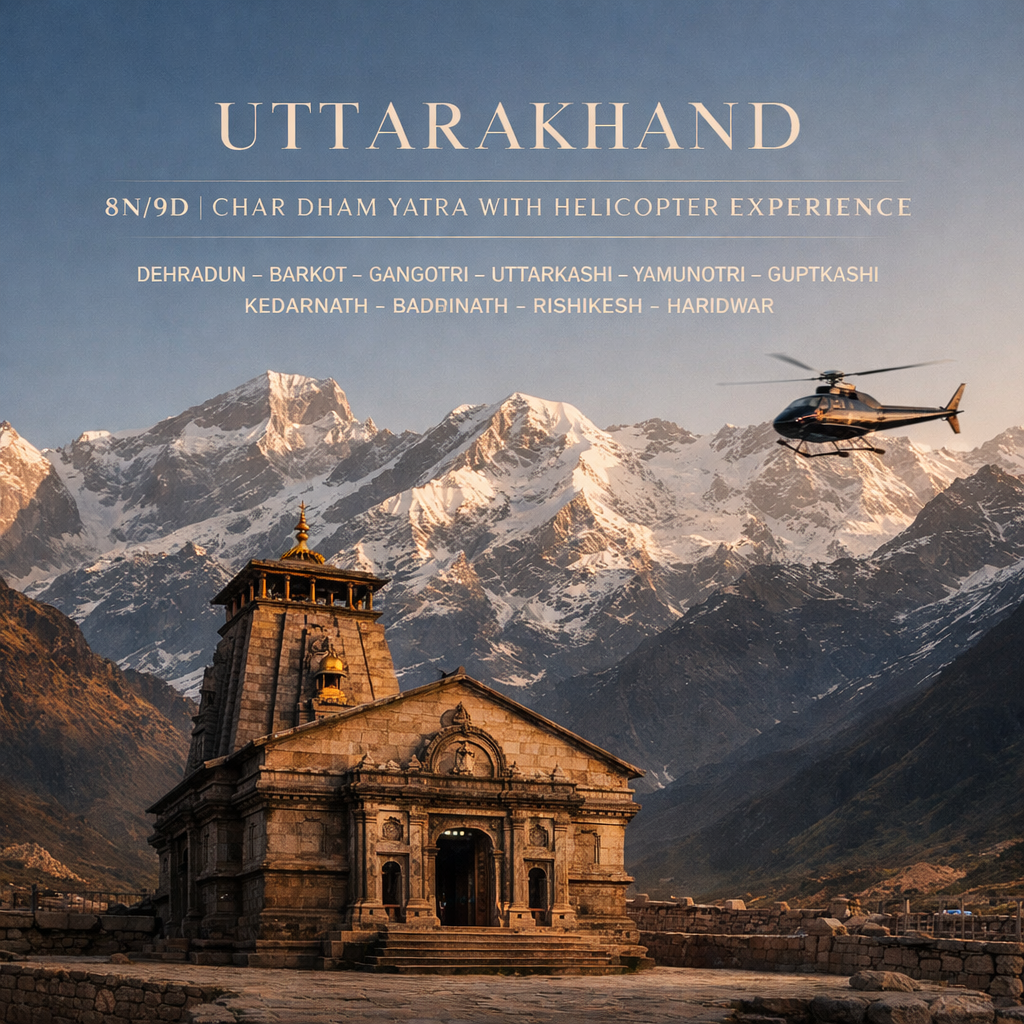 Helicopter Divine Chardham Yatra · Yamunotri – Gangotri – Kedarnath –…