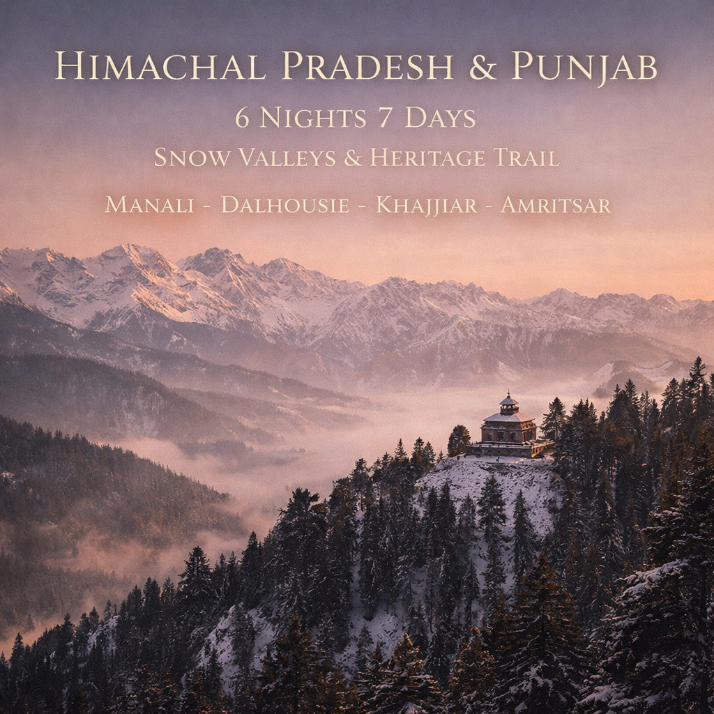 Snow Valleys & Heritage Trail · Manali – Dalhousie – Khajjiar – Amritsar