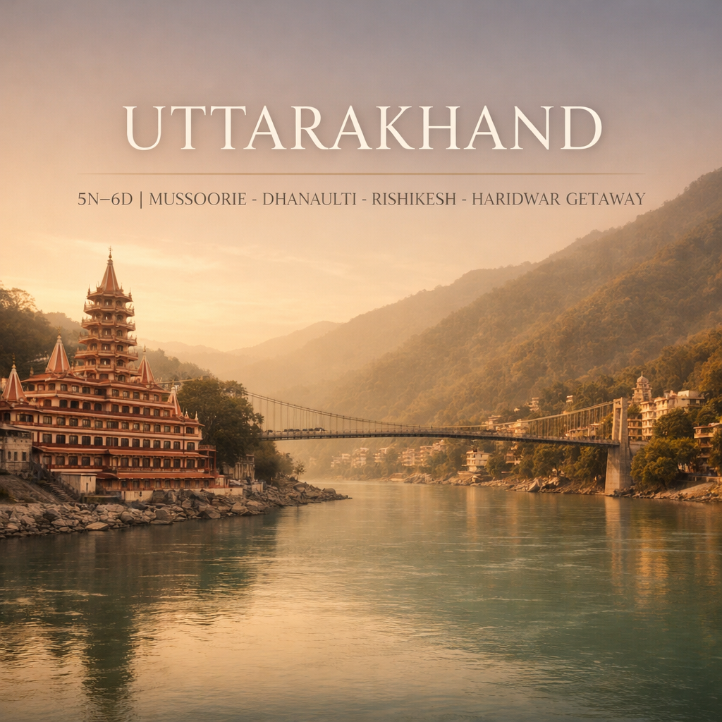 Mussoorie–Dhanaulti–Rishikesh–Haridwar Getaway