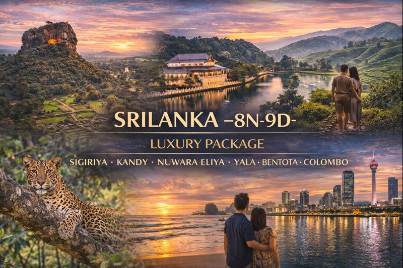 Srilanka -8N9D - Sigiriya - Kandy - Nuwara Eliya - Yala - Bentota - C…