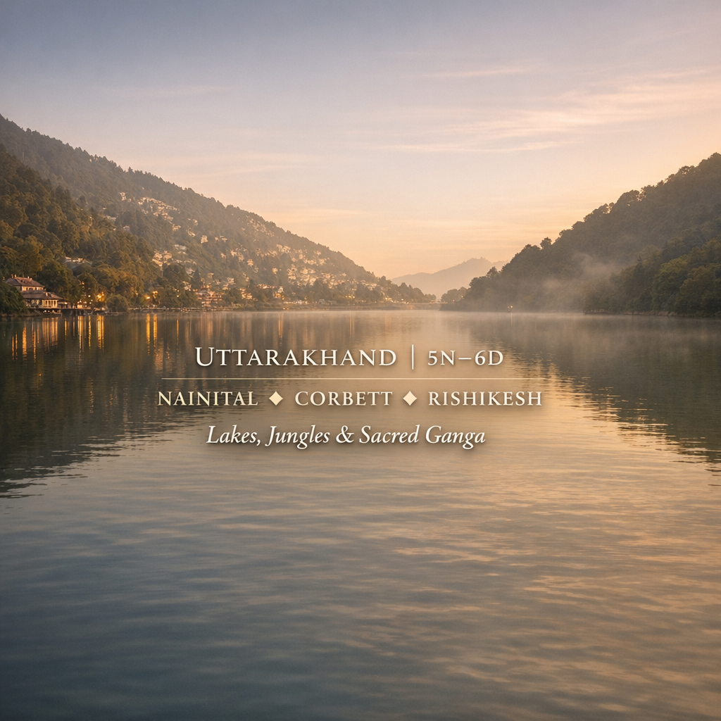 NAINITAL ✦ CORBETT ✦ RISHIKESH Lakes, Jungles & Sacred Ganga