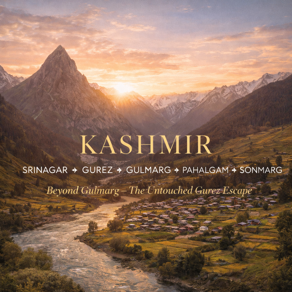 SRINAGAR ✦ GUREZ ✦ GULMARG ✦ PAHALGAM ✦ SONMARG Beyond Gulmarg – The…