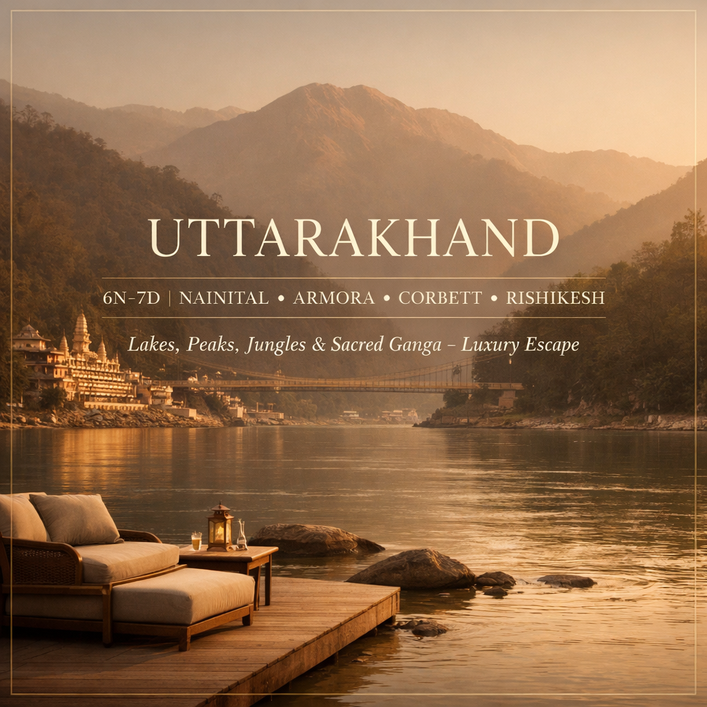 NAINITAL ✦ ARMORA ✦ CORBETT ✦ RISHIKESH Lakes, Peaks, Jungles & Sacre…