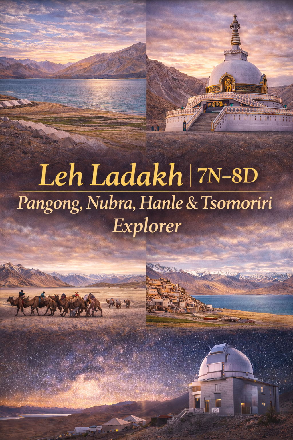 Pangong, Nubra, Hanle & Tsomoriri Explorer