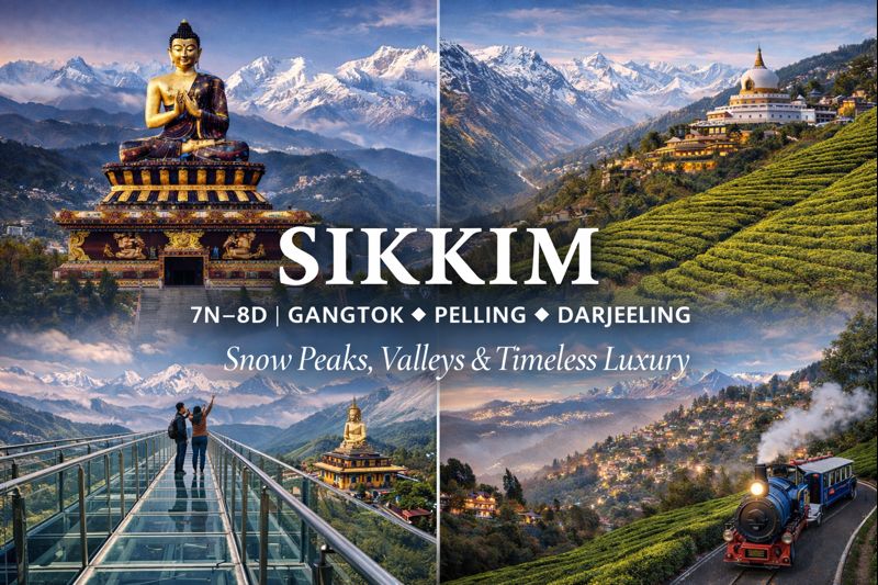 GANGTOK ✦ PELLING ✦ DARJEELING Snow Peaks, Valleys & Timeless Luxury