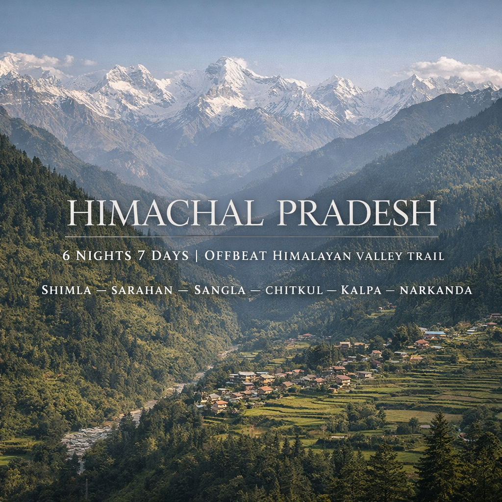 Offbeat Himalayan Valley Trail · Shimla – Sarahan – Sangla – Chitkul…