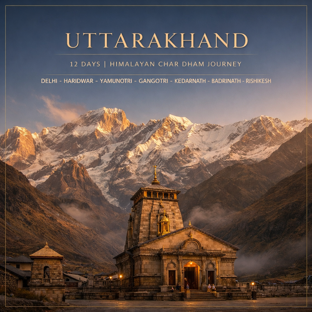 Divine Himalayan Chardham Yatra · Yamunotri – Gangotri – Kedarnath –…