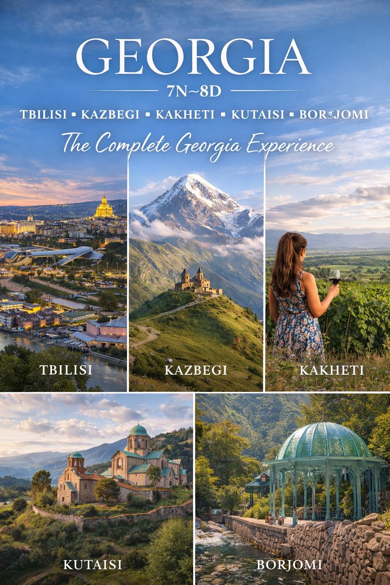 Mystical Georgia – 7N-8D Luxury Escape of Culture, Wine & Mountains
