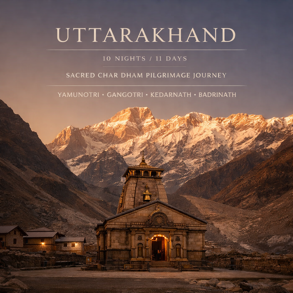 Classic Chardham Yatra With Kedarnath Trek · Yamunotri – Gangotri – K…