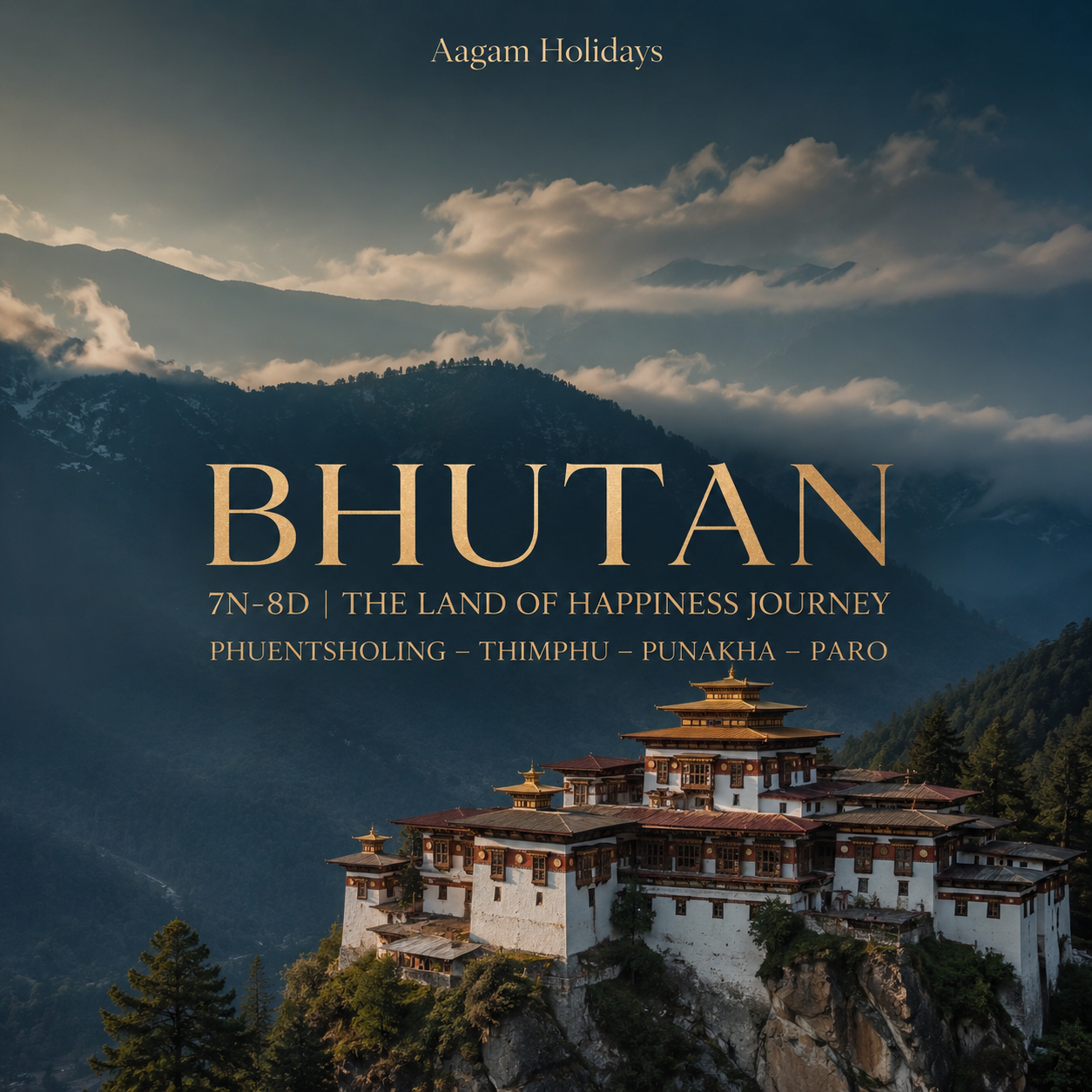 The Land Of Happiness Journey · Phuentsholing – Thimphu – Punakha – Paro